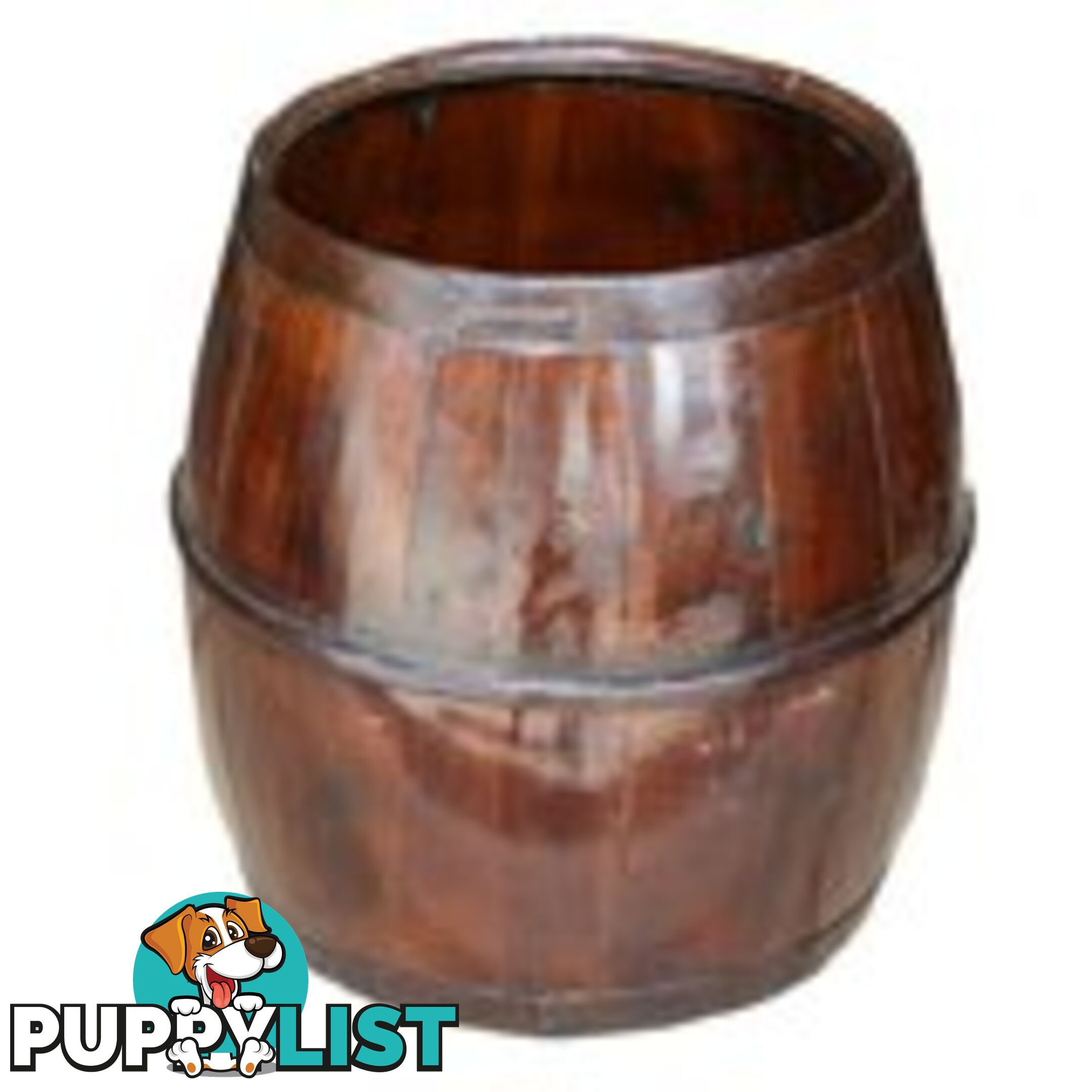 Antique Brown Water Storage Bucket