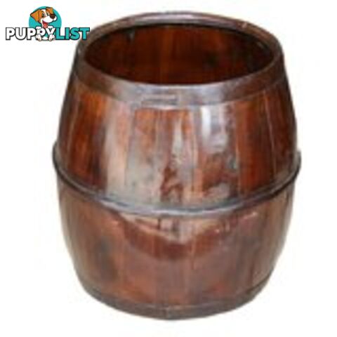 Antique Brown Water Storage Bucket