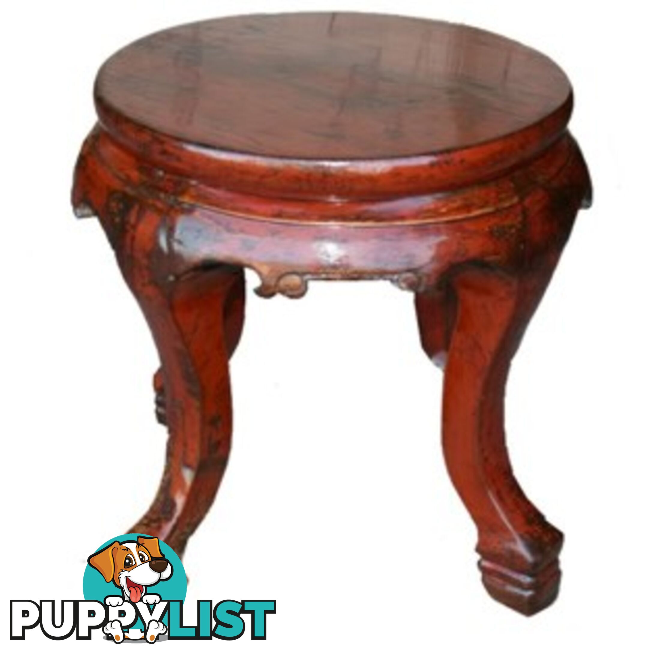 Antique Chinese Round Stool Side Table