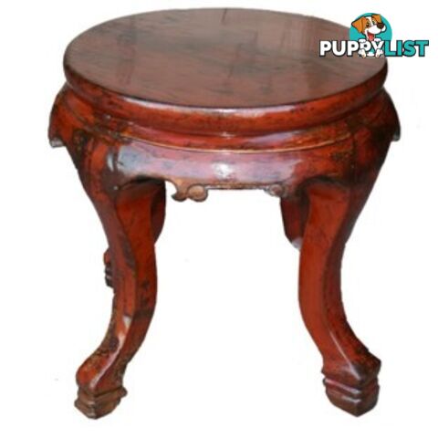 Antique Chinese Round Stool Side Table