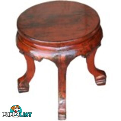 Antique Chinese Round Stool Side Table