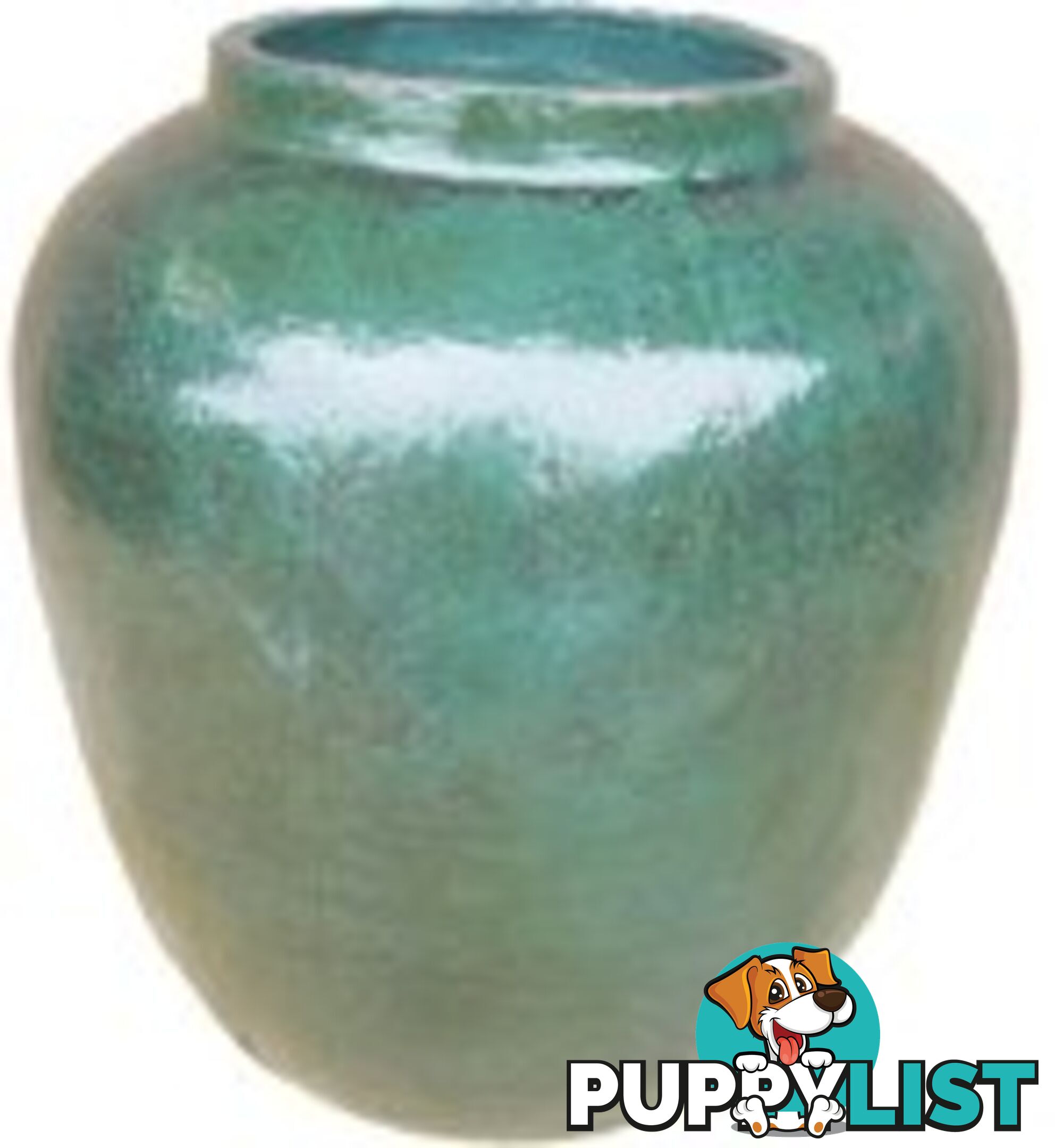 Large Turquoise Decorative Barrel