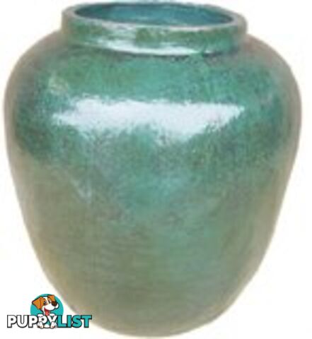 Large Turquoise Decorative Barrel