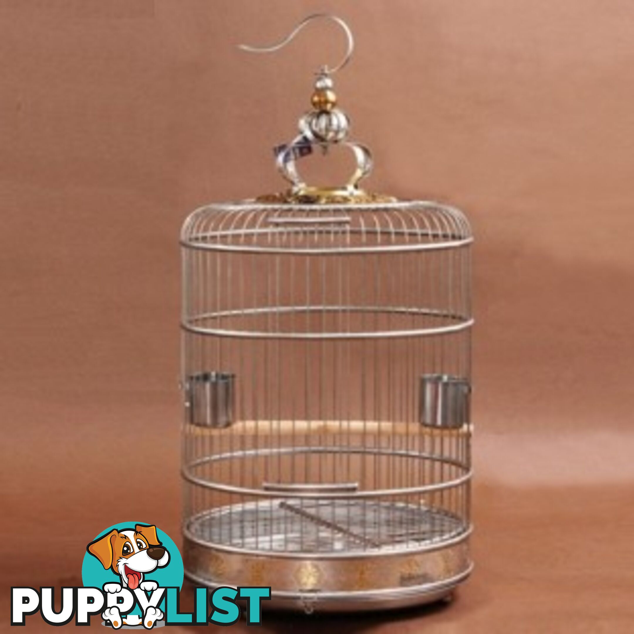 Gold Stainless Steel Bird Cage 40cm