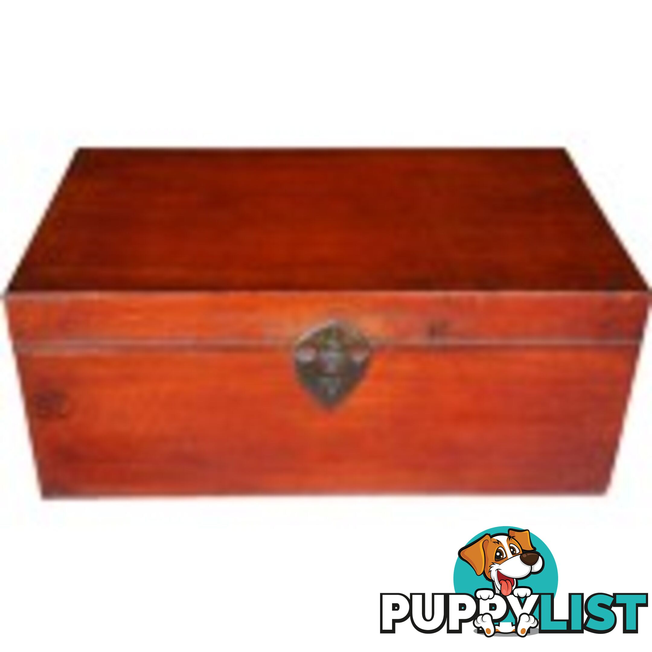Red Original Chinese Leather Chest
