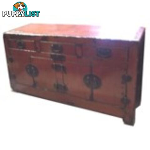 Red Original Chinese Antique Sideboard