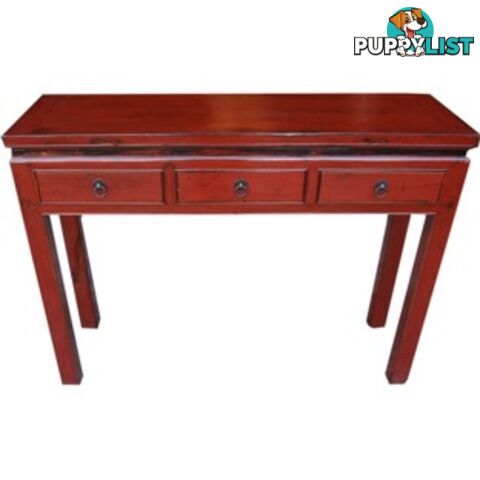 Original Chinese Red Desk Console Table