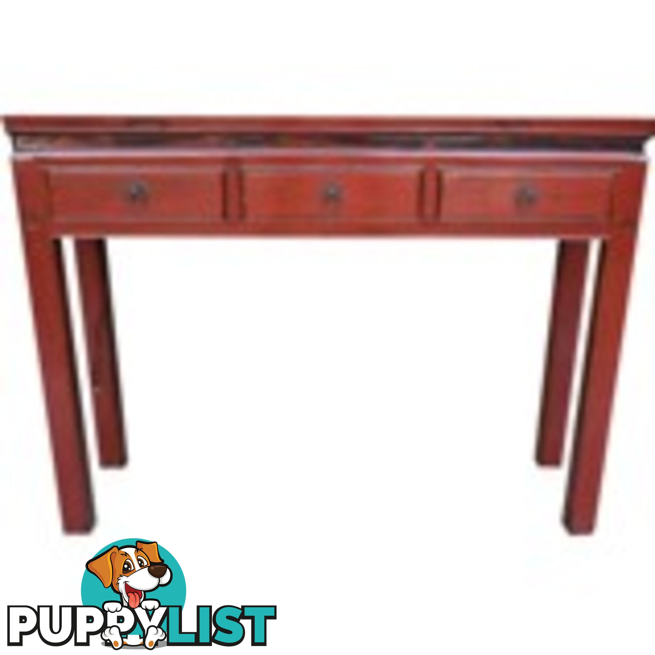 Original Chinese Red Desk Console Table