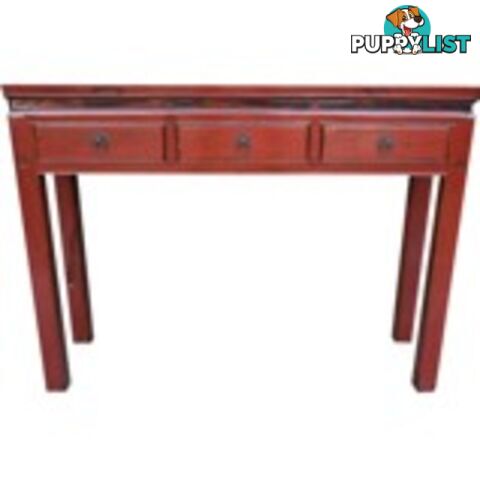 Original Chinese Red Desk Console Table