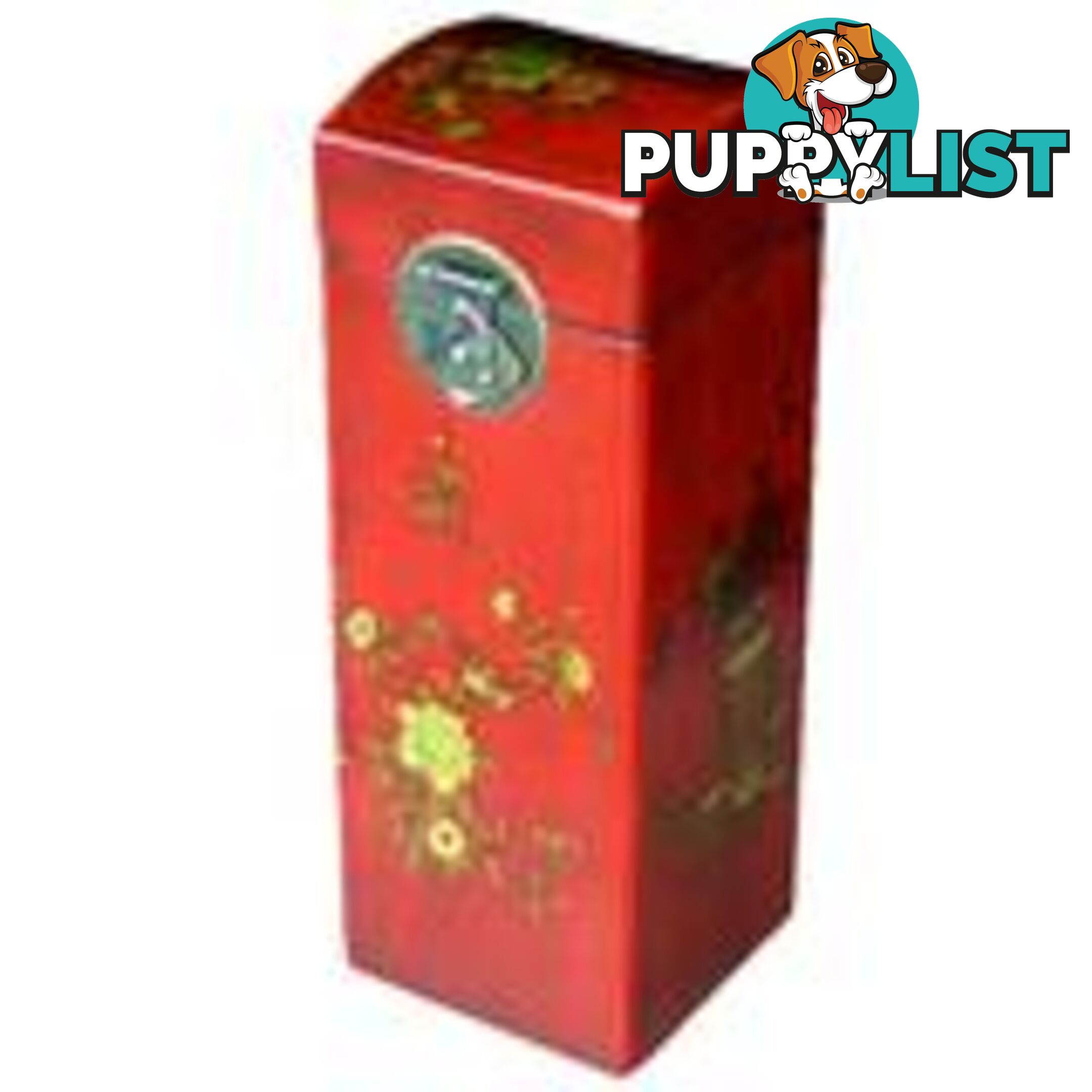 Red Flora Painted Oriental Wine Box