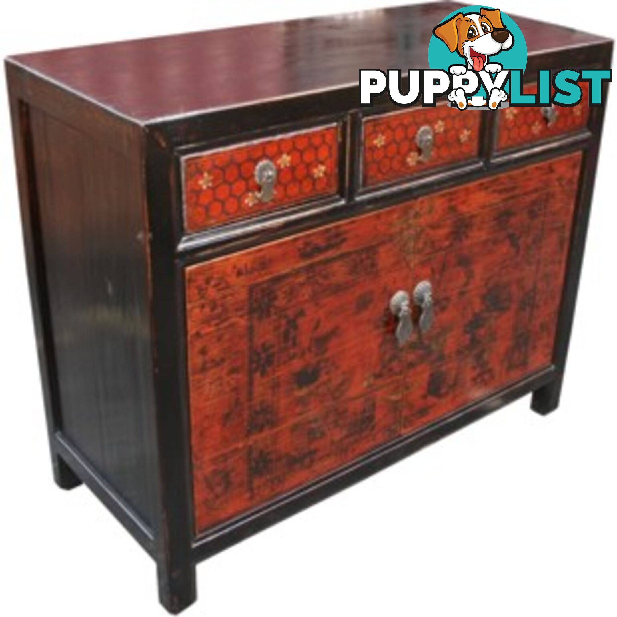 Mongolian Painted Sideboard