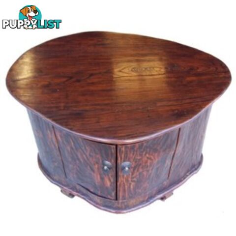 Brown Tree Trunk Looked Chinese Side Table