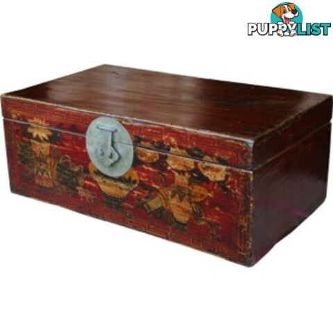 Red Painted Chinese Trunk