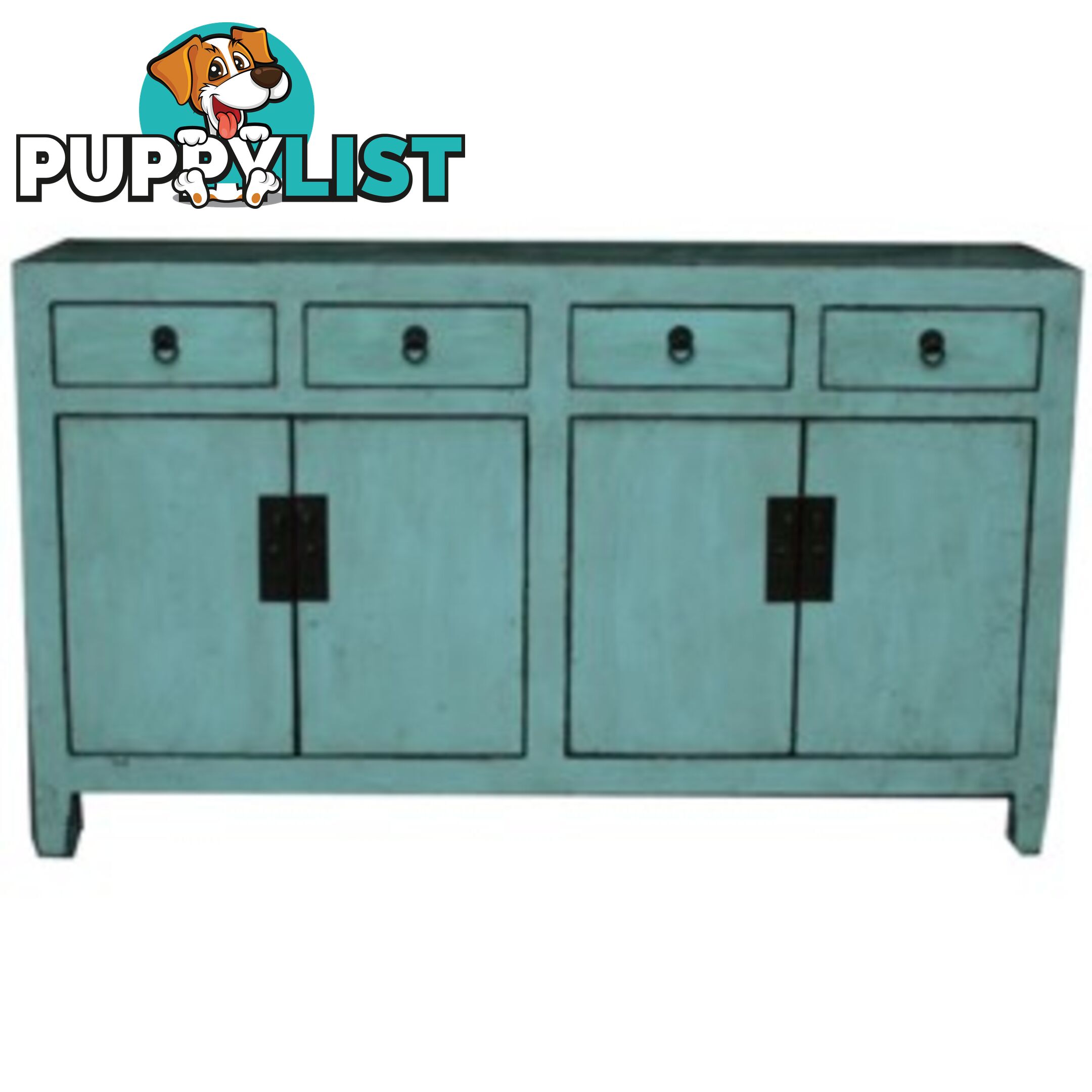 Green Chinese Buffet Sideboard