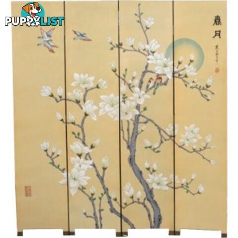 Chinese Floor Standing Room Divider - Moon in Spring