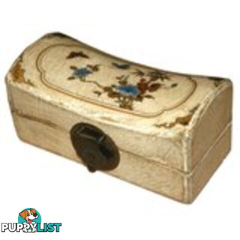 Beige Chinese Painted Jewellery Box