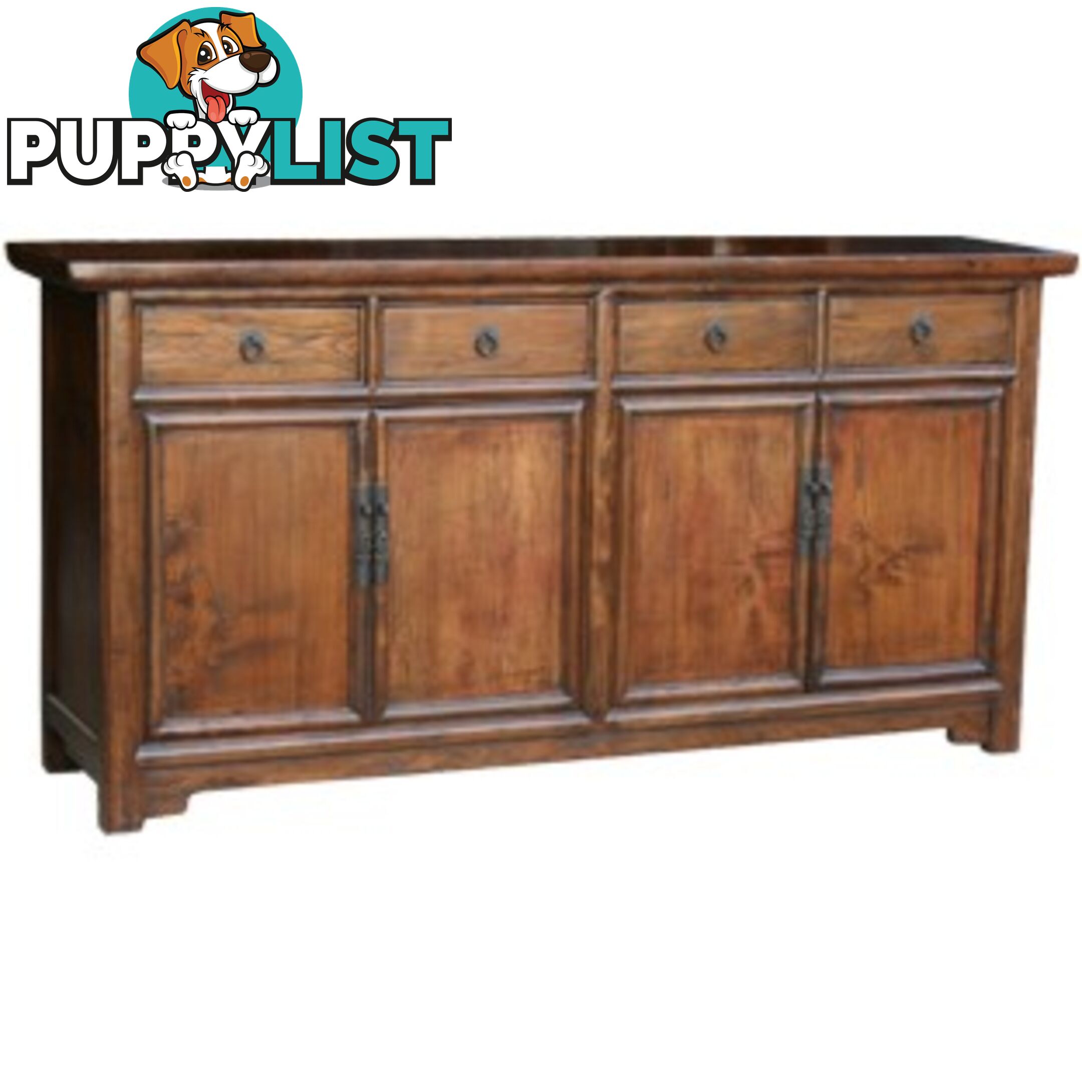 Original Elm/Walnut Chinese Sideboard