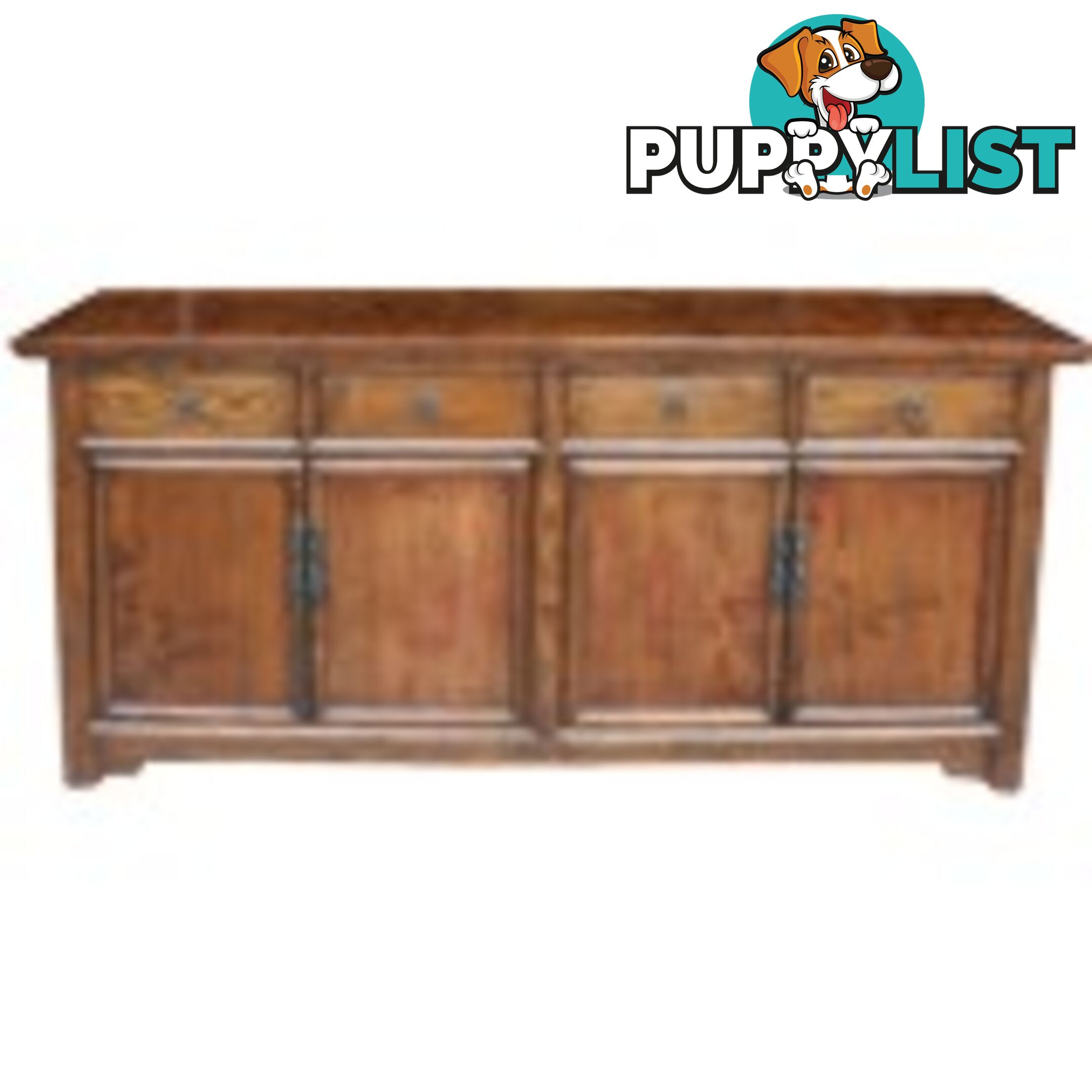 Original Elm/Walnut Chinese Sideboard