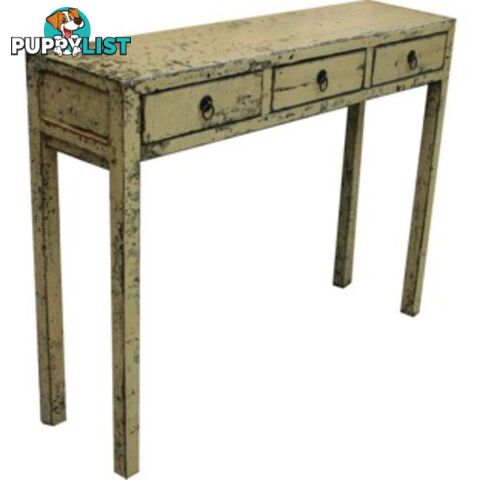 Distress White Chinese Console Hallway Table