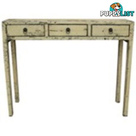 Distress White Chinese Console Hallway Table