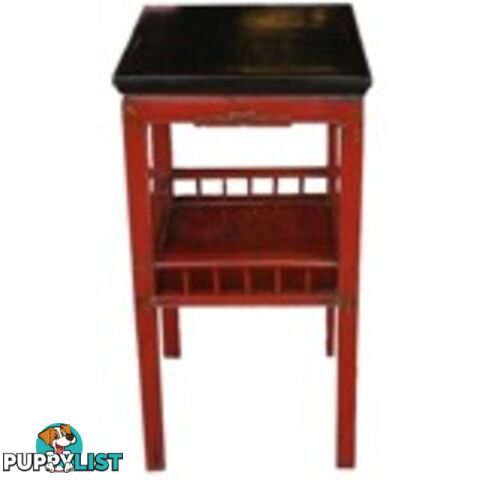 Original Chinese Red Vase Table