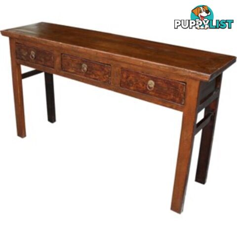 Chinese Original 3 Drawers Console Hallway Table