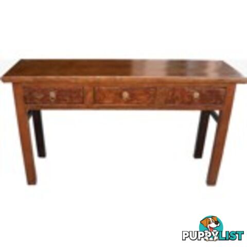 Chinese Original 3 Drawers Console Hallway Table