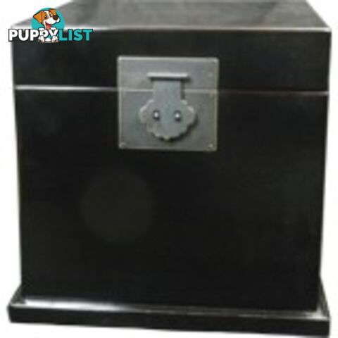 Black Lacquered Cube Chest