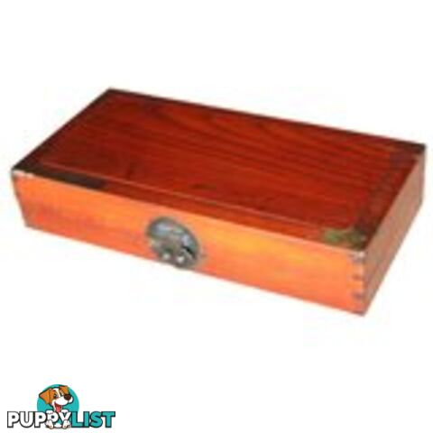 Wood Oriental Document Box