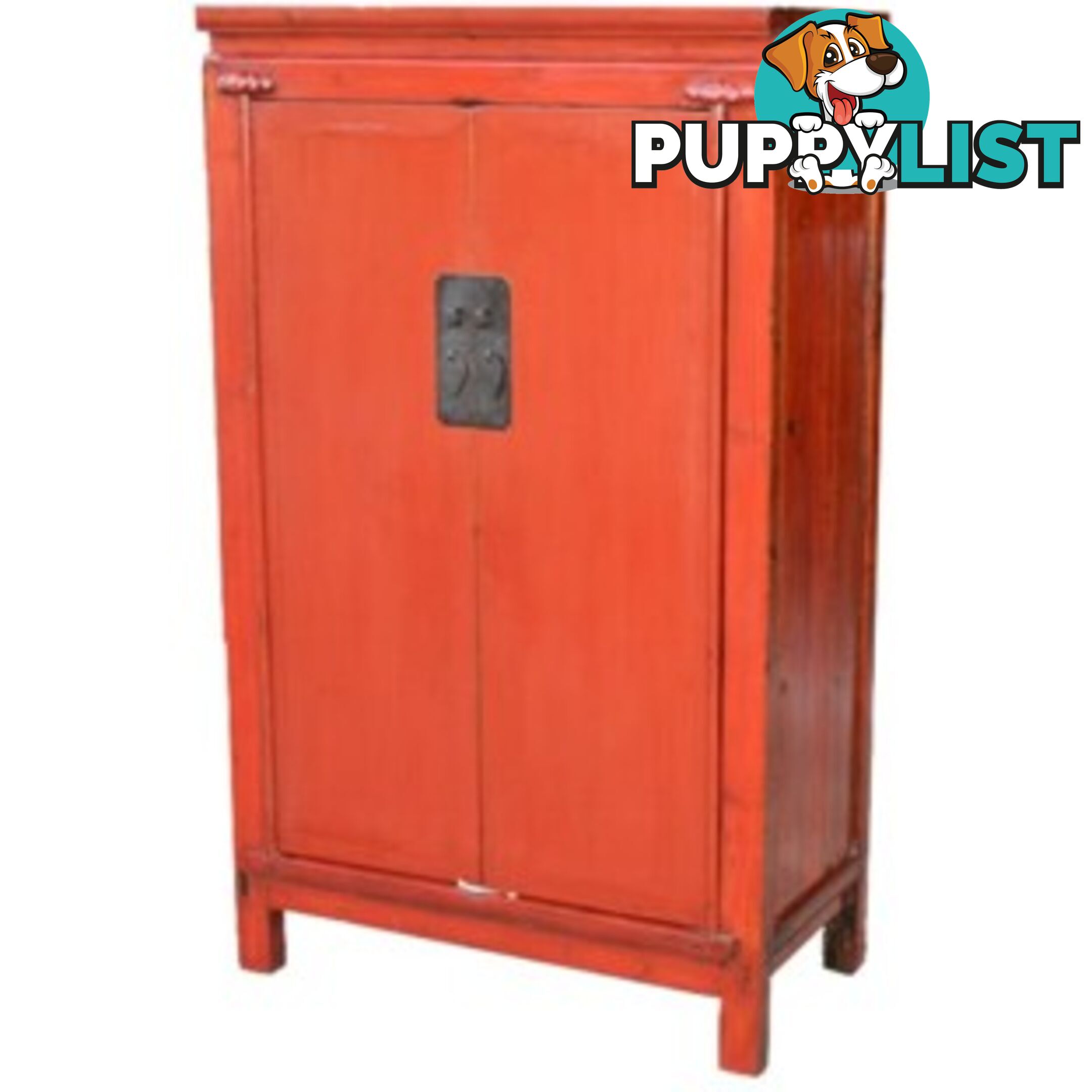 Chinese Red Medium Wedding Cabinet