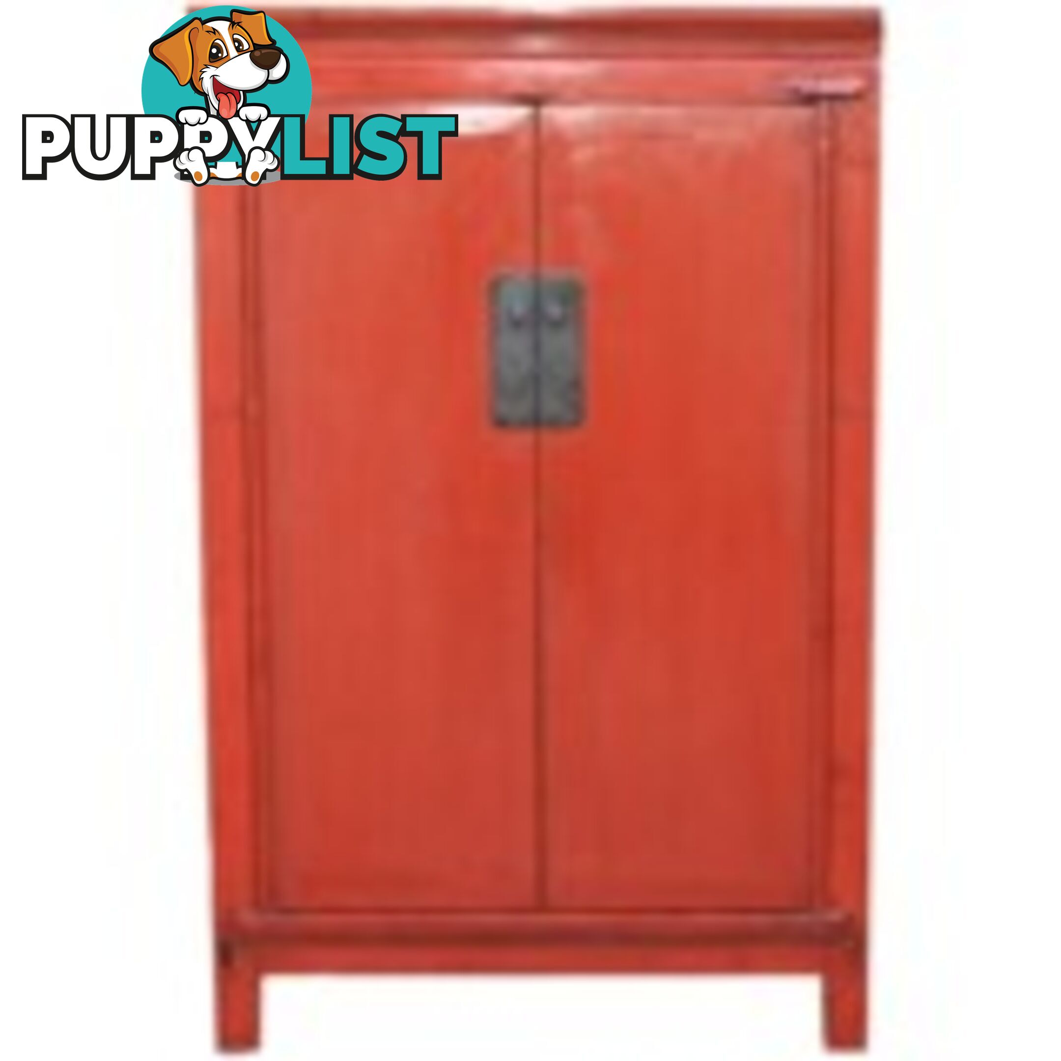 Chinese Red Medium Wedding Cabinet