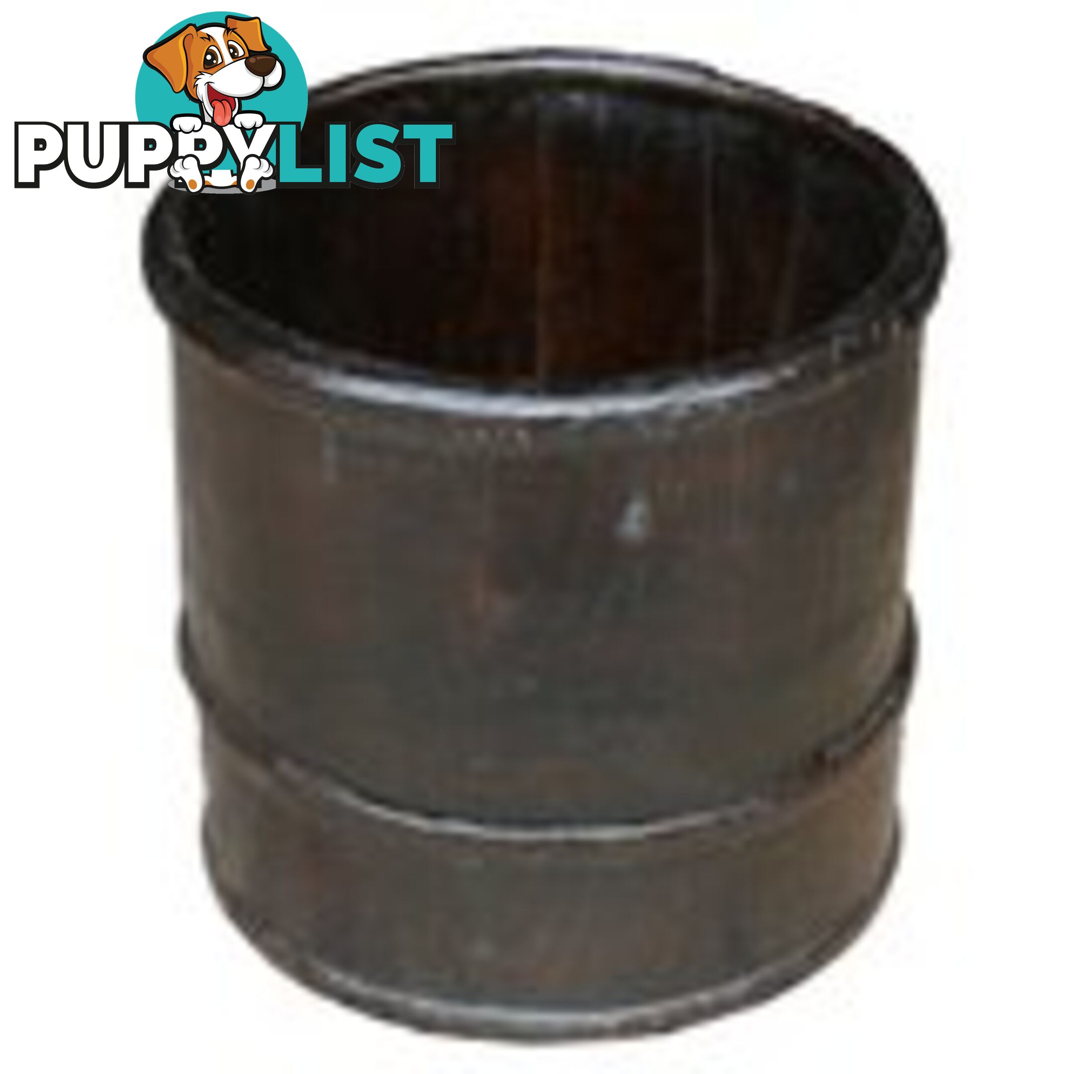 Antique Chinese Brown Rice Bucket