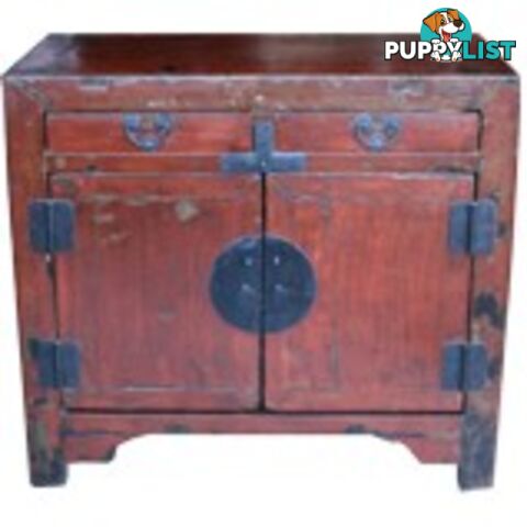 Chinese Antique Red Shanxi Cabinet