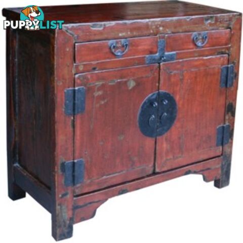 Chinese Antique Red Shanxi Cabinet