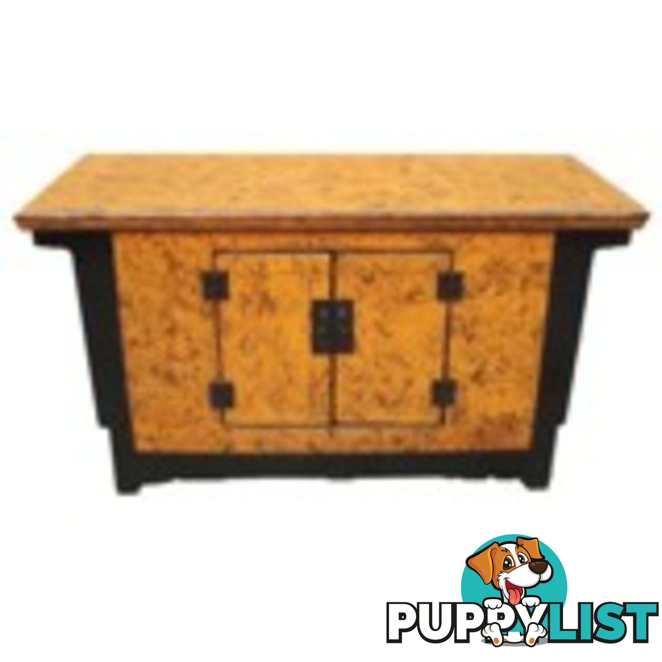 Orange and Black Low Sideboard TV Unit