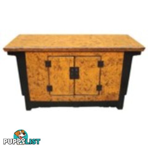 Orange and Black Low Sideboard TV Unit