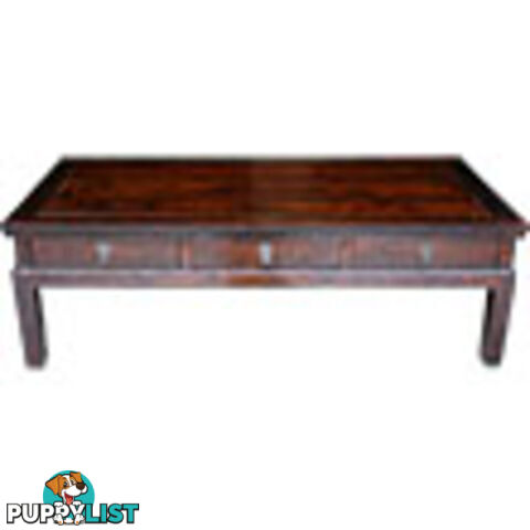 Original Rectangular Chinese Coffee Table w/ 6 Draws