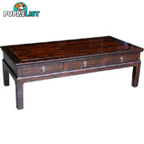 Original Rectangular Chinese Coffee Table w/ 6 Draws