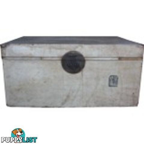 Beige Original Chinese Leather Chest