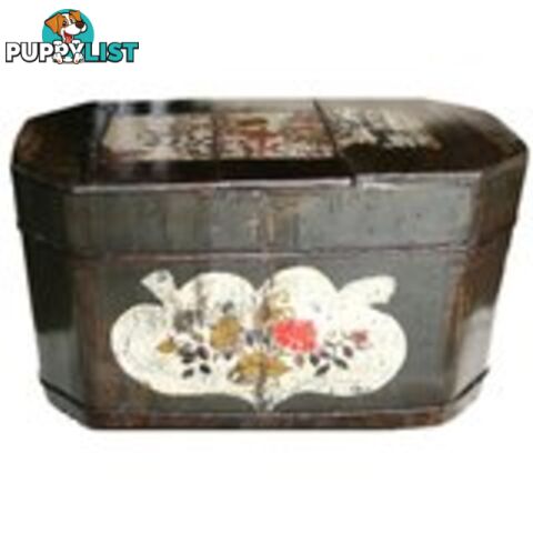 Large Chinese Storage Wood Box with Lid