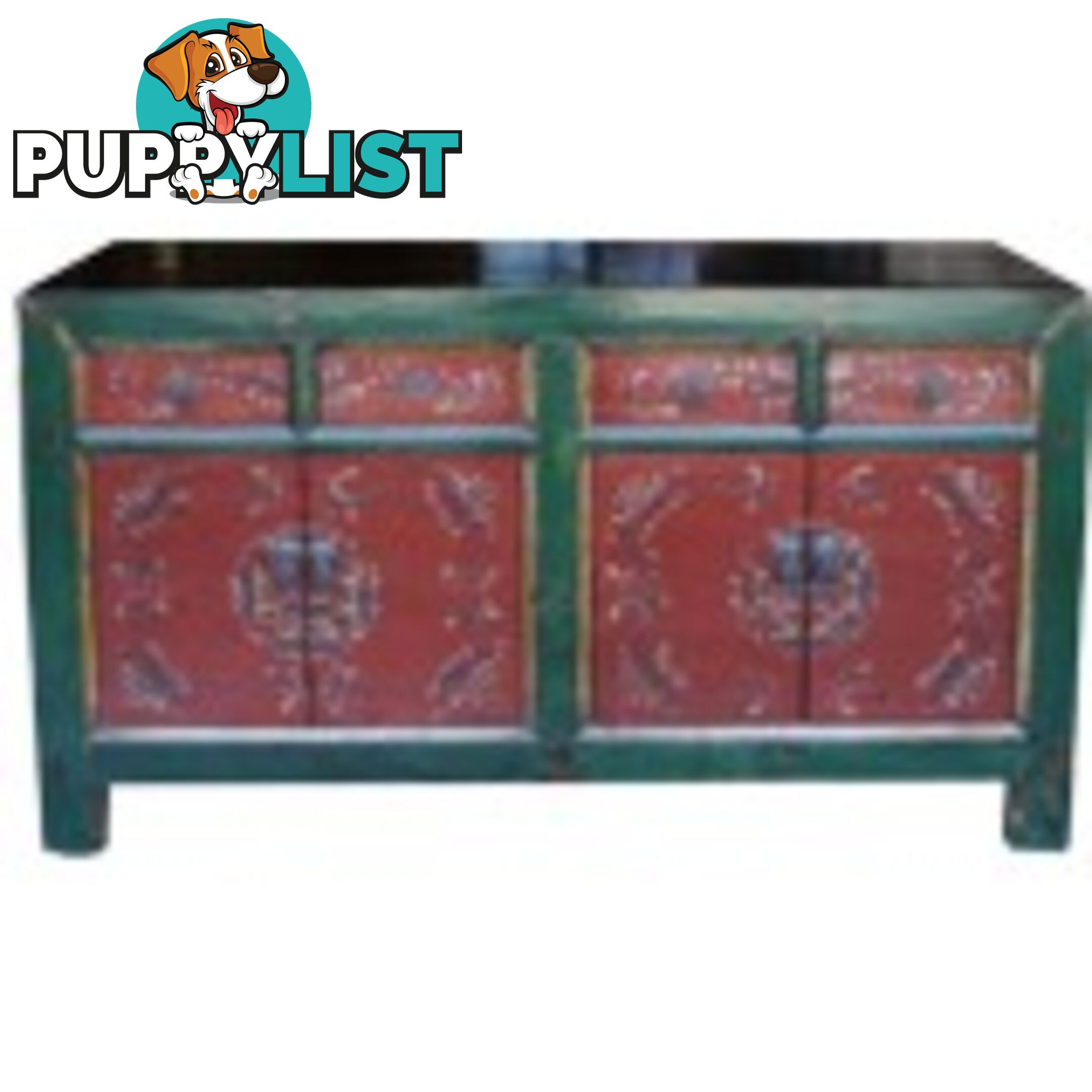 Mongolian Painted Sideboard