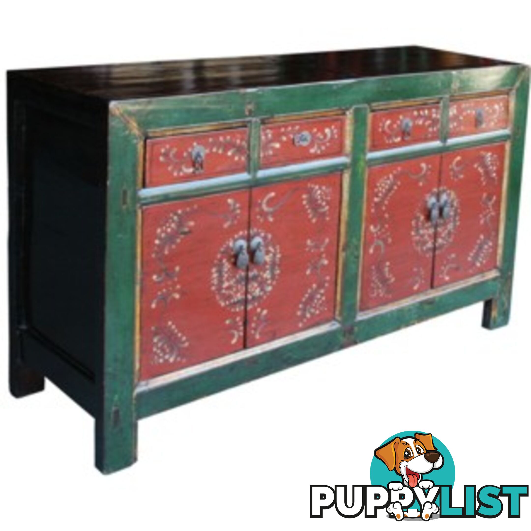 Mongolian Painted Sideboard