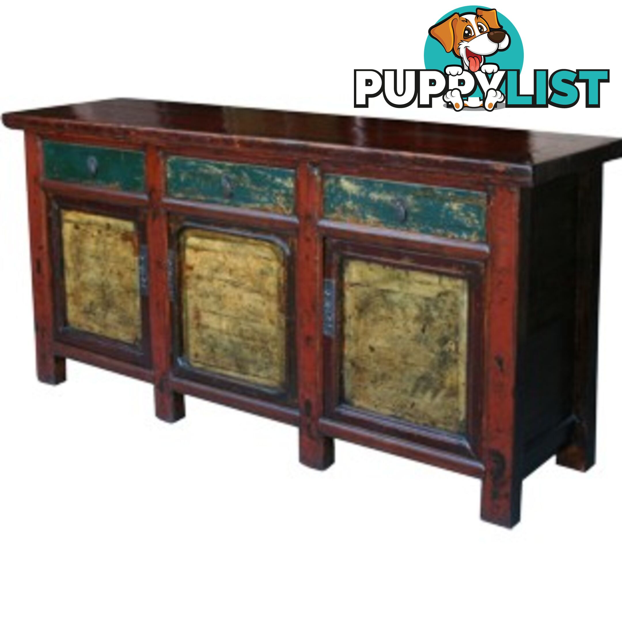 Chinese Antique Painted Sideboard