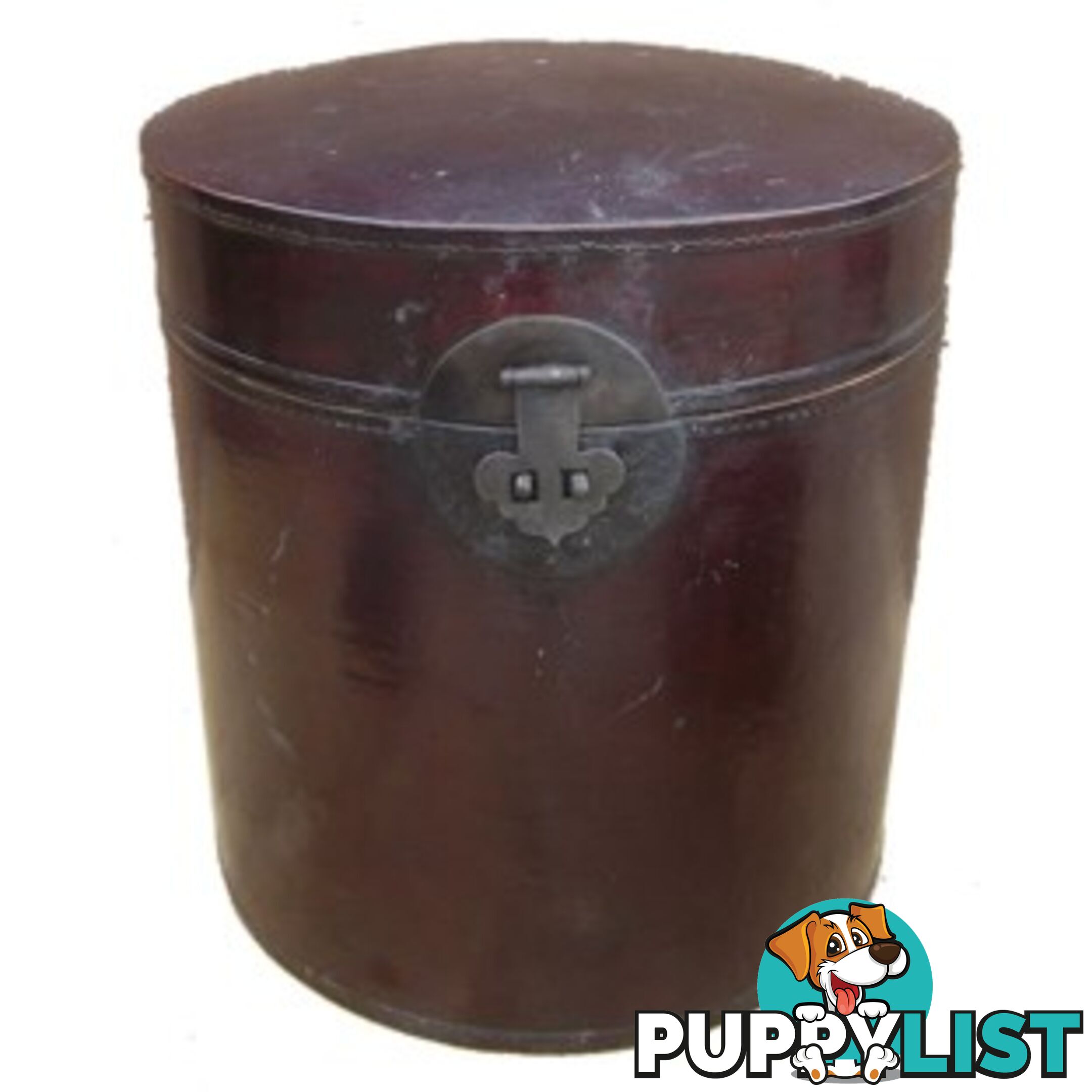 Original Round Maroon Decoration Box