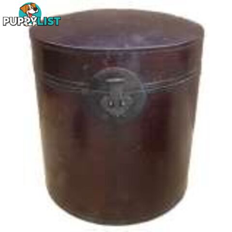 Original Round Maroon Decoration Box