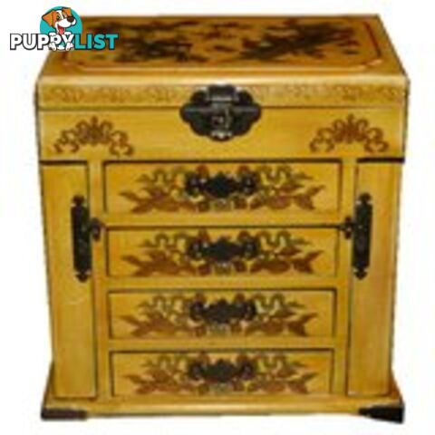 Beige Chinese Multi Drawers Jewellery Box