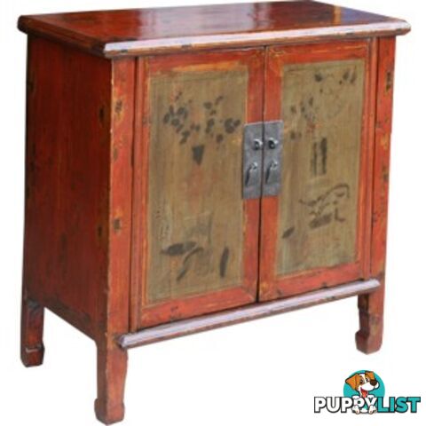 Chinese Antique Red Cabinet