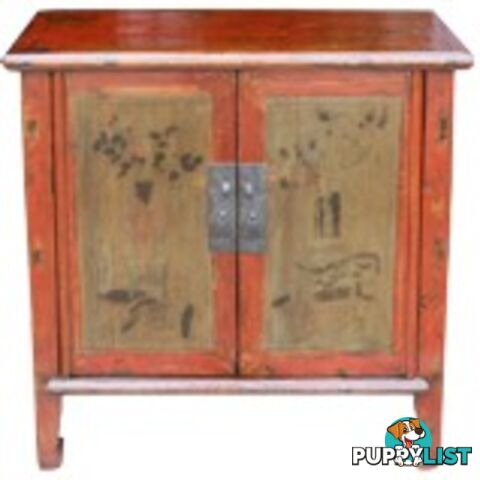 Chinese Antique Red Cabinet