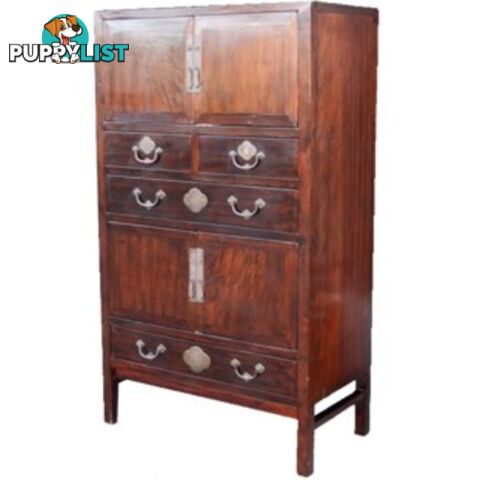 Huge Chinese Antique Burl wood Cabinet