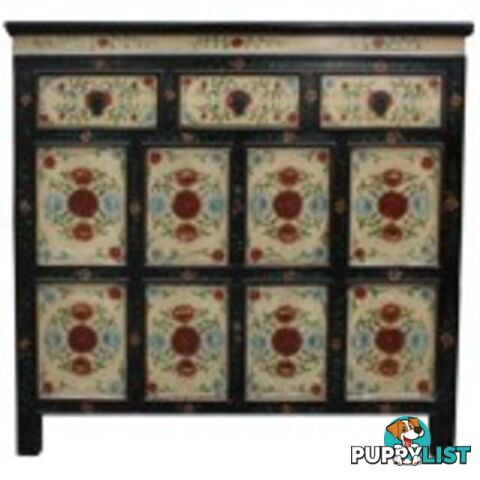 Chinese Antique Painted Tibetan Sideboard